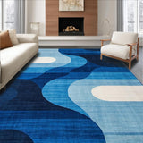 Elegant Dark Blue Mosaic Design(Blue)