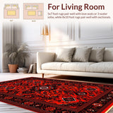 Sophisticated Retro Circular Design Flair(Red)