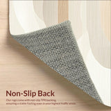 Abstract Horizon Area Non Slip Kitchen Runner(Beige)