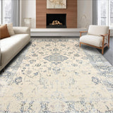 Neutral Toned with Faded Ornamental Scrolls and Delicate Grey Details(Beige)