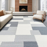 Modern Diamond Stripe Plush(Gray)