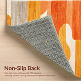 Abstract Half Moon Boho Non Slip(Orange)