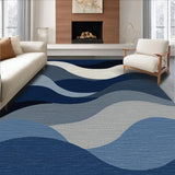 Artful Dynamic Swirl Composition(Blue)