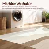 Modern Abstract Area with Fluid Wave Motifs and Subtle Neutral Hues(Beige)