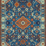 Stylish Modern Ogee Inspiration(Blue)