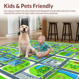 Brightly Colored Fun Traffic Play Surface(Green)