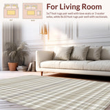Contemporary Textured Plaid Look(Beige)