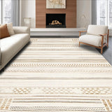 Echo Weave Cream & Brown Interplay Geometric Boho Style(Beige)