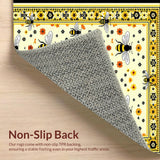 Sunny Yellow Rustic Blossom Design(Yellow)