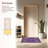 Bright Tropical Tiled Style(Purple)