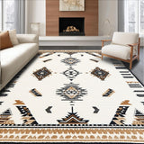 Artful Striped Cultural Weave(Beige)