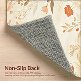 Desert Bloom Beige Artistic Floral Area(Beige)