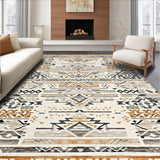 Tribal Earthy Tones Geometric Design(Gray)