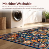 Artful Ogee Motif in Warm Hues(Blue)