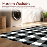 Elegant Checkered Textile Fusion(Black)