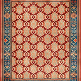 Artful Abstract Geometric Motif(Red)