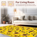 Cozy Yellow Bloom Motif Design(Yellow)