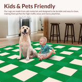 Luxurious Earthy Checkered Motif(Green)