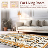 Creamy Rustic Abstract Motif(Beige)