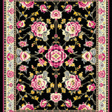 Whimsical Dark Floral Fusion(Black)
