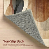Rustic Earthy Abstract Motif(Beige)