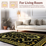 Luxurious Black Snake Motif Design(Black)