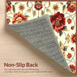 Charming Decorative with Bold Floral(White)
