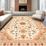 Modern Boho Style with Beige Orange Gold Accents(Beige)