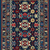 Chic Red and White Harmony(Blue)