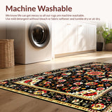 Striking Geometric Floral Overlay(Black)