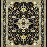 Minimalist Gold Floral Accents(Black)