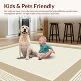 Geometric Beige Textured Elegance(Beige)