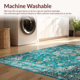 Elegant Distressed Floral Composition(Blue)