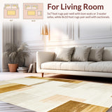 Abstract Earthy Geo Area for Indoor or Spaces(Beige)