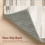 Malilinao Modern High Low Area Cream Beige Gray(Beige)