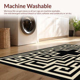 Elegant Black Beige Trellis Aesthetic(Beige)
