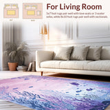 Radiant Color Splash Seascape(Purple)