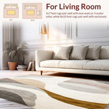 Abstract Swirl Beige Floor for Modern Spaces(Beige)
