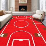 Contemporary Playful Sports Imagery(Red)