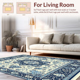Boho Oval Floral Rhapsody(White)