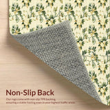 Vintage Floral Farmhouse Area(Beige)