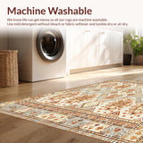 Woven Boho Geometric with Earth Tones(Beige)