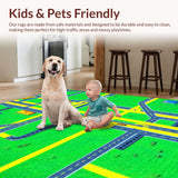 Whimsical Urban Landscape Tapestry(Green)