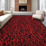 Eclectic Geometric Artful Flair(Red)