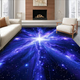 Charming Playful Owl Galaxy Scene(Blue)
