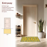 Lively Yellow Floral Texture(Yellow)