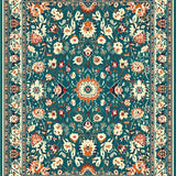 Cozy Artistic Flower Fantasy(Blue)