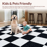 Minimalist Checkered for Pet Friendly Homes(Black)