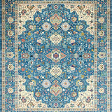 Elegant Light Blue Geometric Arrangement(Blue)