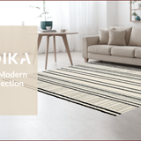 Sophisticated Striped Monochrome Aesthetic(Beige)